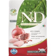 Farmina N&D Prime Line Adult Chicken & Pomegranate / Сухой Беззерновой корм Фармина для взрослых кошек Курица с Гранатом