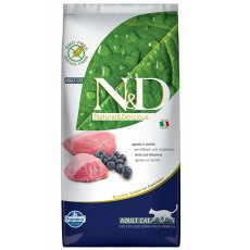 Farmina N&D Prime Line Adult Lamb & Blueberry / Сухой Беззерновой корм Фармина для взрослых кошек Ягненок с Черникой