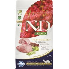 Farmina N&D Quinoa Line Weight Management Adult Quinoa Lamb Grain free / Сухой Беззерновой корм Фармина для взрослых кошек Контроль Веса Ягненок с Киноа