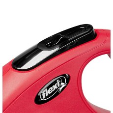 flexi New Classic M tape 5 m, for dogs up to 25 kg / Рулетка флекси для собак весом до 25 кг, лента 5 м, фото 