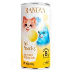 Ranova / Лакомство Ранова для кошек и собак сублимированный Желток перепелиного яйца