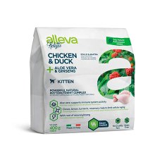 Alleva Holistic Kitten Chicken Duck & Aloe vera Ginseng / Сухой корм Аллева для Котят Курица Утка Алоэ вера Женьшень