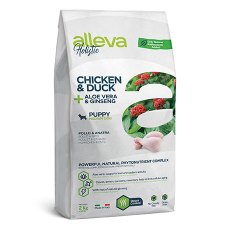 Alleva Holistic Puppy Medium Chicken Duck & Aloe vera Ginseng / Сухой корм Аллева для Щенков Средних пород Курица Утка Алоэ вера Женьшень