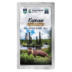 Территория Карелия / Влажный корм Паучи для кошек Говядина с уткой (цена за упаковку)