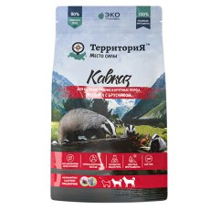 Территория Кавказ / Сухой корм для Щенков Средних и Крупных пород Индейка с брусникой
