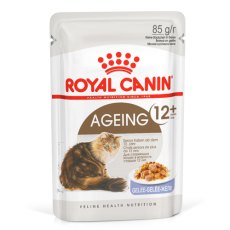 Royal Canin Ageing 12+ Jelly / Влажный корм (Консервы-Паучи) Роял Канин Эйжинг для Пожилых кошек старше 12 лет в Желе (цена за упаковку)