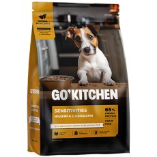 GO KITCHEN Sensitivities Turkey / Сухой Беззерновой корм Гоу Китчен для Щенков и собак с Чувствительным пищеварением Индейка