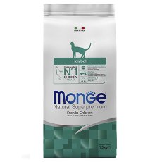 Monge Cat Hairball / Сухой корм Монж для кошек Выведение Шерсти