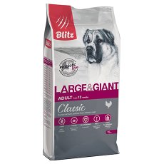 Blitz Classic Adult Large & Giant Chicken / Сухой корм Блиц для взрослых собак Крупных и Гигантских пород Курица