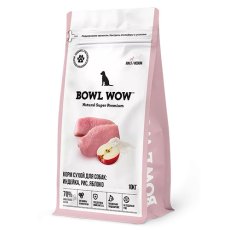 BOWL WOW Adult Medium / Сухой корм Боул Вау для взрослых собак Средних пород Индейка рис яблоко