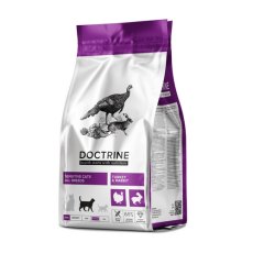 Doctrine Sensitive Cats All Breeds Turkey & Rabbit / Корм Доктрин беззерновой для кошек и котов с чувствительным пищеварением с индейкой и кроликом