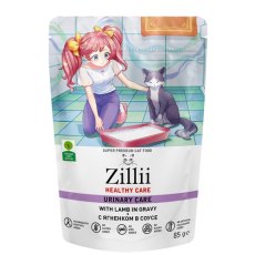 Zillii Healthy Care Urinary Care / Влажный корм Зилли для взрослых кошек РН контроль с ягненком в соусе (цена за упаковку)