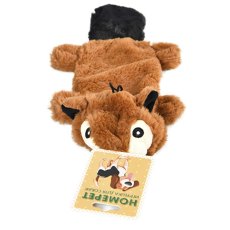 Homepet / Игрушка Хоумпет для собак Бобер плюшевый с пищалкой и шуршащим эффектом
