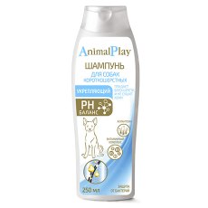 Animal Play / Шампунь Энимал Плей PH Баланс для Короткошерстных собак Укрепляющий с Аллантоином и Витаминами