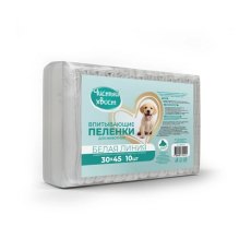 Чистый хвост / Впитывающие пеленки для животных белая линия 33 х 45 см