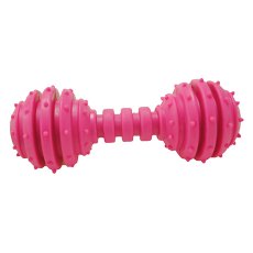 Homepet Dental TPR / Игрушка Хоумпет для собак Гантель с колокольчиком