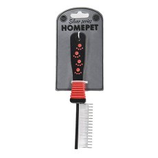 Homepet Silver Series / Расческа Хоумпет с переменными зубьями Металлическая 31 зуб