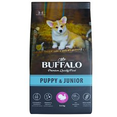 Mr.Buffalo Puppy & Junior / Сухой корм Мистер Бафало для Щенков и Юниоров Индейка