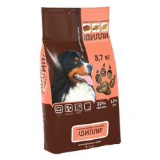 Дилли / Сухой корм для взрослых собак Говяжья печень с овсянкой