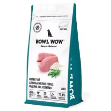 BOWL WOW Adult Small / Сухой корм Боул Вау для взрослых собак Мелких пород Индейка рис розмарин
