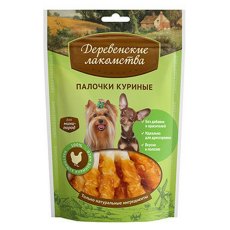 Деревенские лакомства / Палочки Куриные для собак Мини пород