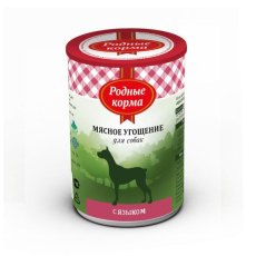 Родные Корма / Консервы Мясное угощение для собак с Языком (цена за упаковку)