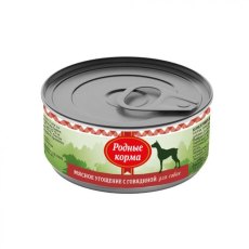 Родные Корма / Консервы Мясное угощение для собак с Говядиной (цена за упаковку)