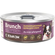 Brunch / Консервы Бранч для собак с Языком (цена за упаковку)