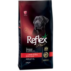 Reflex Plus Medium Large Breed Adult Lamb & Rice / Сухой корм Рефлекс Плюс для взрослых собак Средних и Крупных пород с Ягненком и рисом