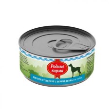 Родные Корма / Консервы Мясное угощение для собак с Перепелкой (цена за упаковку)
