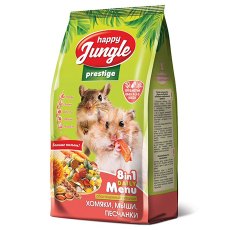 Happy Jungle Prestige 8in1 Daily Menu / Корм Хеппи Джангл для Хомяков Мышей Песчанок Обогащенный
