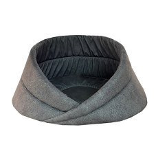 Homepet Релакс Leather №2 / Лежак Хоумпет для домашних животных 55 см х 55 см х 27 см лежак Микровелюр