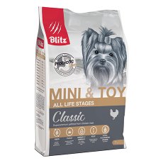 Blitz Classic All Life Stages Mini & Toy Chicken / Сухой корм Блиц для собак Миниатюрных и Мелких пород Курица