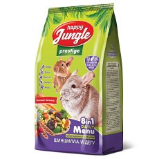 Happy Jungle Prestige 8in1 Daily Menu / Корм Хеппи Джангл для Шиншилл и Дегу Обогащенный