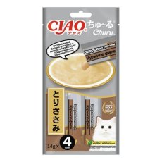 Inaba Ciao Churu / Лакомство-пюре Инаба для кошек Здоровье почек Куриное филе