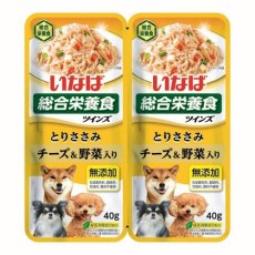 Inaba Twins / Паучи Инаба для собак Курица и сыр с овощами (цена за упаковку)