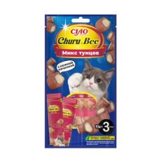 Inaba Churu Bee / Лакомство Инаба Запеченные трубочки для кошек Микс Тунцов