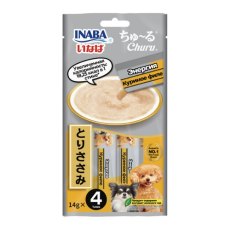Inaba Ciao Churu / Лакомство-пюре Инаба для собак Энергия Куриное филе