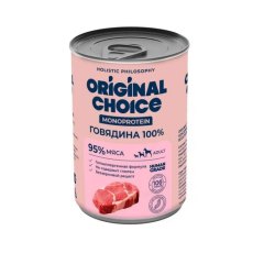Original Choice Monoprotein Adult / Влажный корм Ориджинал Чойс для собак всех пород Говядина 100% (цена за упаковку)