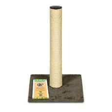 Homecat / Когтеточка Хоумкэт для кошек Столбик с Кошачьей мятой Коричневый Ковролин Джут