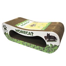 Homecat Мятная Волна / Когтеточка Хоумкэт для кошек Большая Гофрокартон