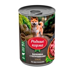 Родные Корма / Консервы для собак Баранина с потрошками в желе по-Восточному (цена за упаковку)