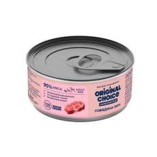 Original Choice Monoprotein Adult Mini / Влажный корм Ориджинал Чойс для собак мелких пород Говядина 100% (цена за упаковку)
