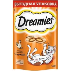 Dreamies / Лакомство Дримис для кошек Подушечки с Курицей