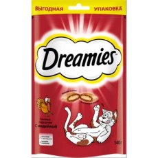 Dreamies / Лакомство Дримис для кошек Подушечки с Индейкой