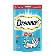 Dreamies / Лакомство Дримис для кошек Подушечки с Лососем