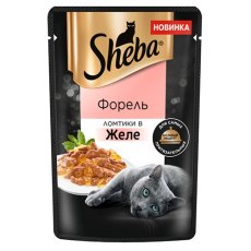 Sheba / Паучи Шеба для кошек Форель ломтики в Желе (цена за упаковку)