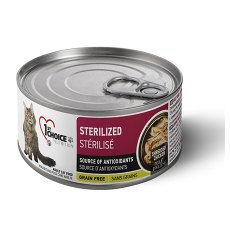 1st Choice Sterilized Source of Antioxidants / Беззерновые консервы Фёст Чойс для Стерилизованных кошек Курица с Сардиной (цена за упаковку)