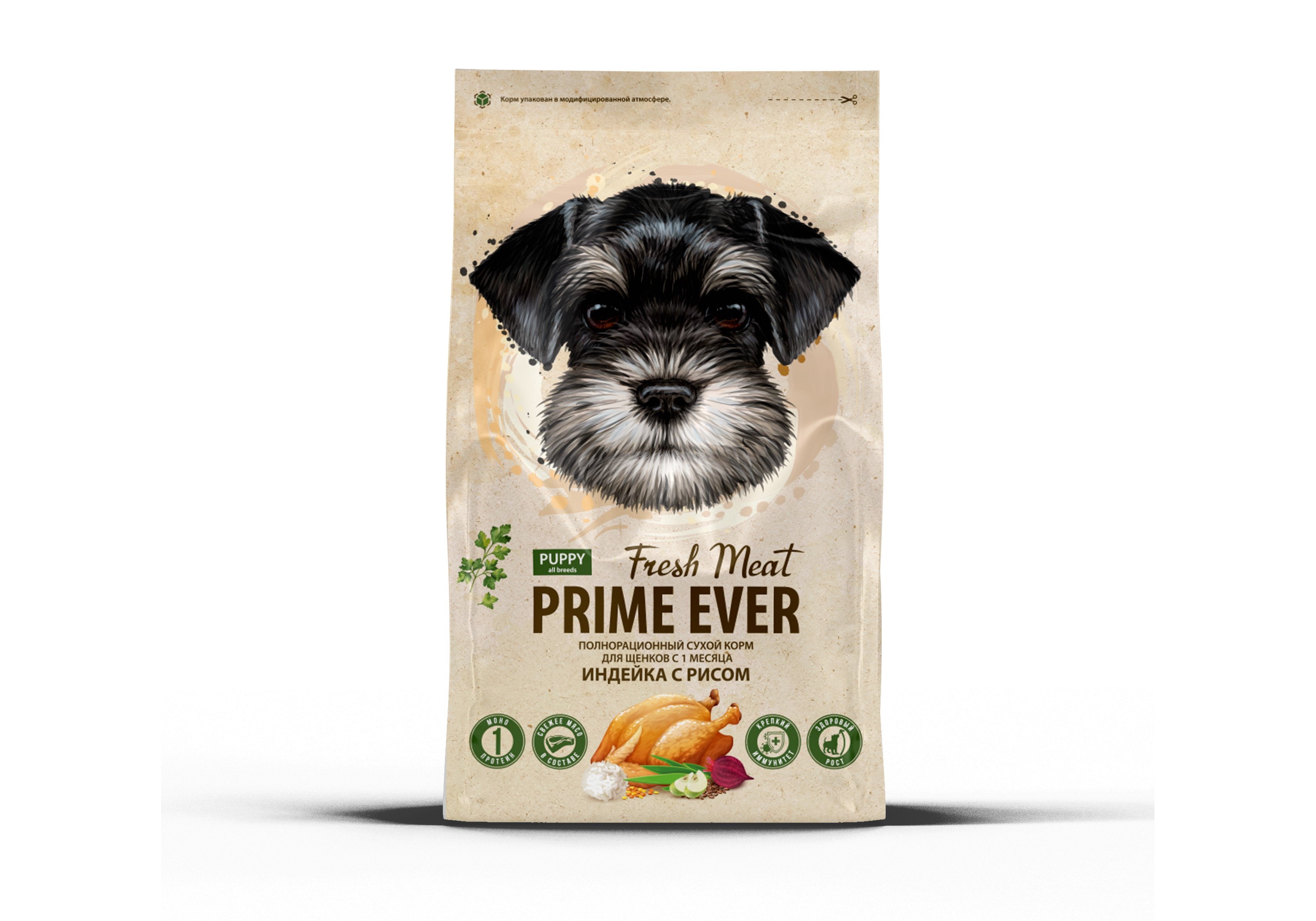 Prime Ever Puppy Fresh Meat / Сухой корм Прайм Эвер для Щенков с 1 месяца  Индейка с рисом 900 г купить в Москве по низкой цене 517₽ |  интернет-магазин ZooMag.ru