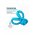 Playology Tough Tug Knot / Игрушка Плэйолоджи для собак жевательный канат с ароматом арахиса Голубой